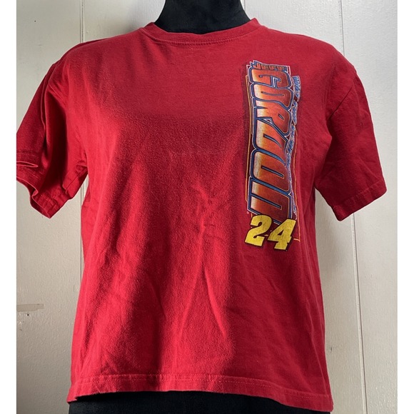 Jeff Gordon #24 Chase Authentics Red AXALTA Car Youth Two Sided Shirt XL - Picture 1 of 12